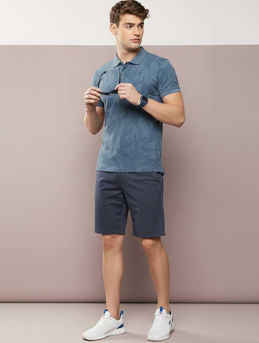 men printed short sleeve regular fit polo t-shirt - 22320074 -  Standard Image - 2