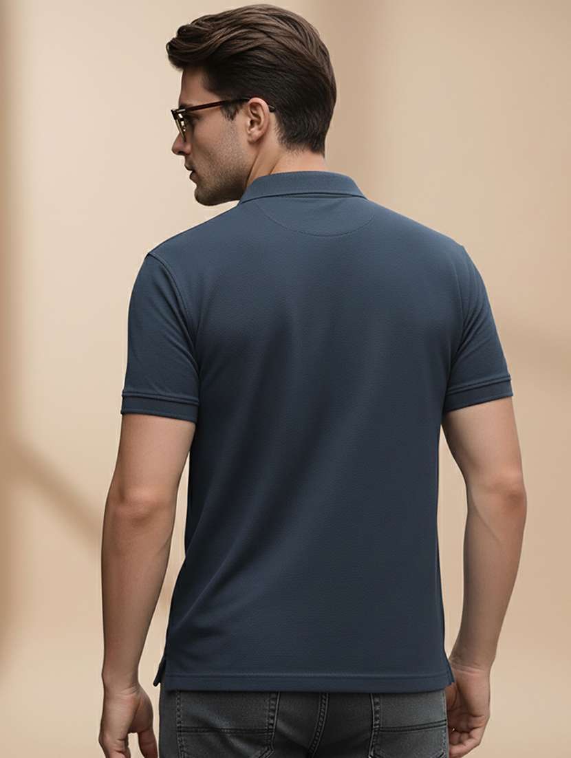 men solid short sleeve regular fit polo t-shirt - 22320166 -  Standard Image - 2