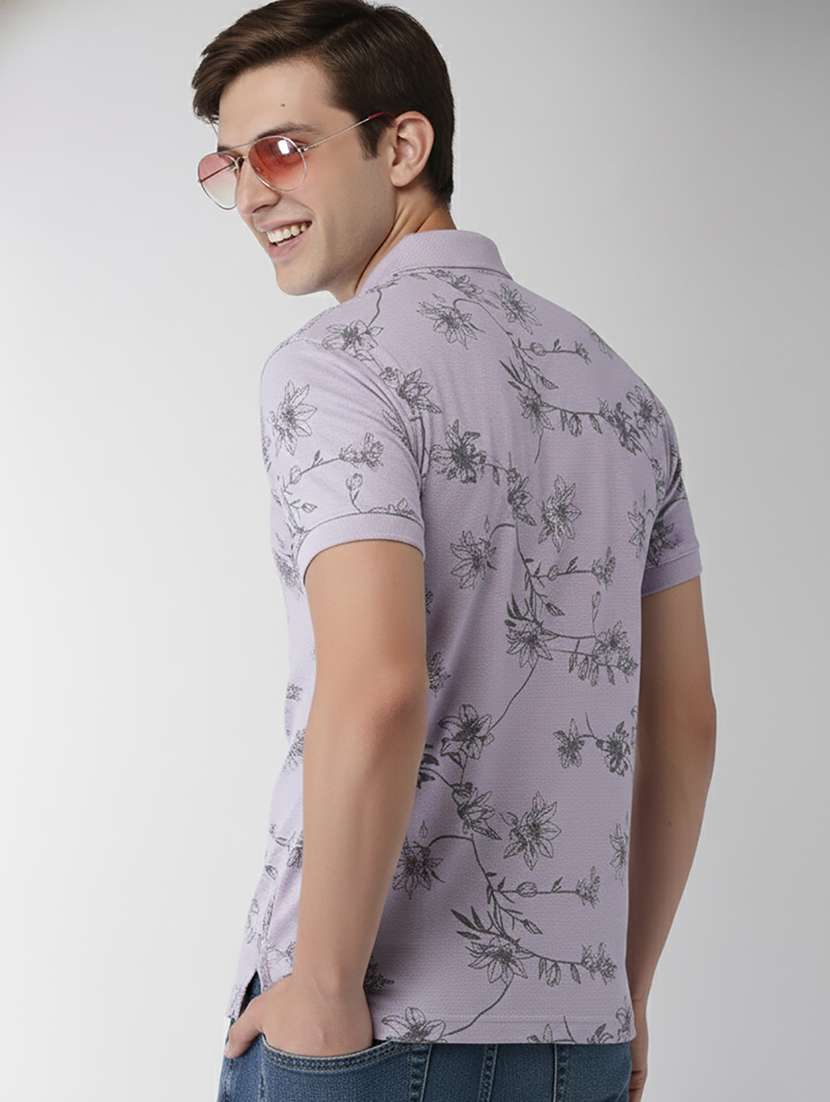 men printed short sleeve regular fit polo t-shirt - 22320188 -  Standard Image - 2