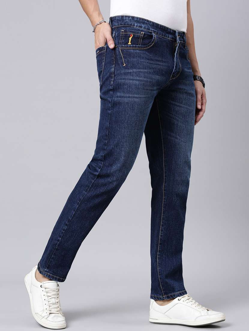 Men Washed Mid Rise Full Length Jeans - 22320226 -  Standard Image - 2