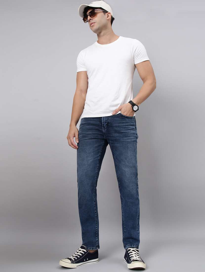 men washed mid rise full length jeans - 22320228 -  Standard Image - 2
