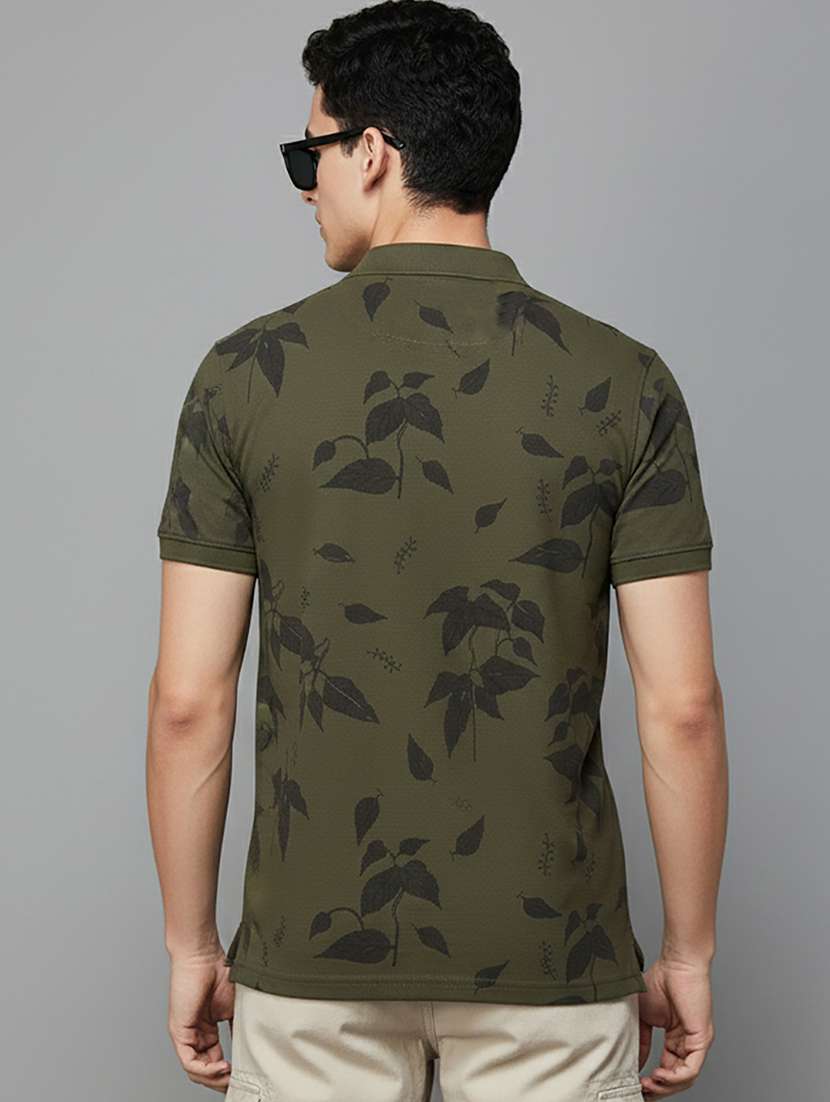 men printed short sleeve regular fit polo t-shirt - 22320277 -  Standard Image - 2