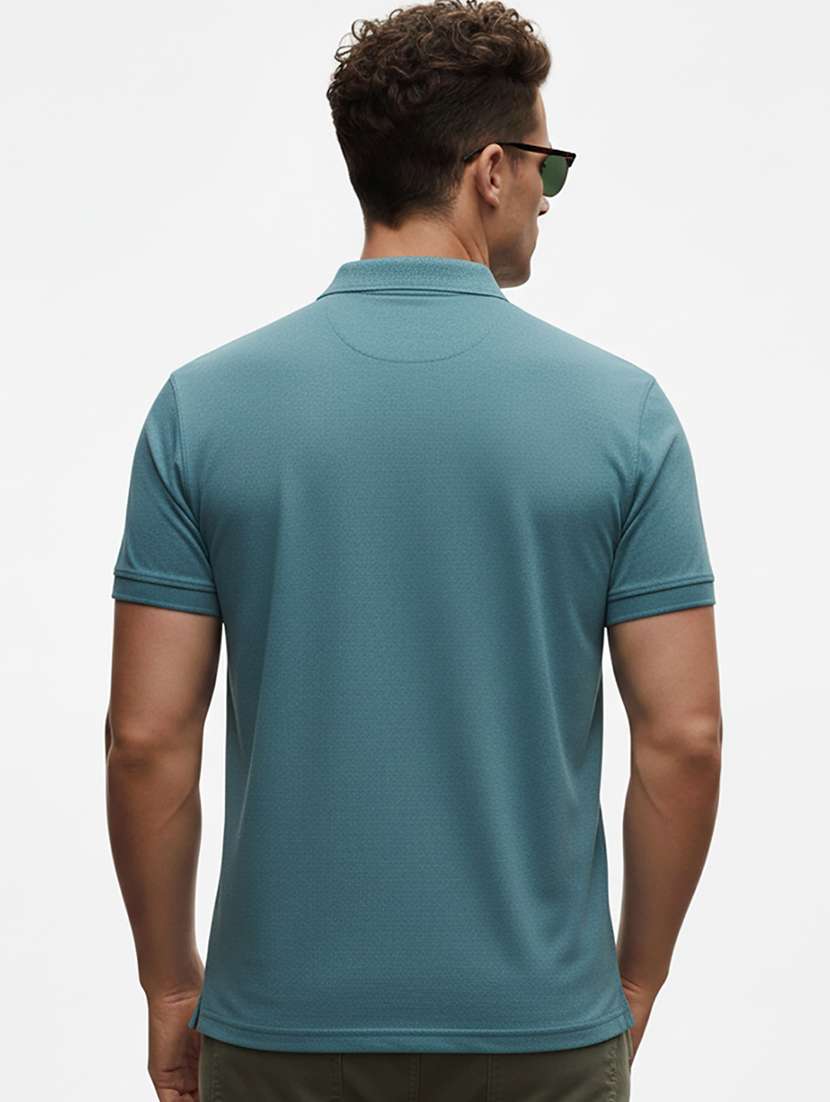 men color block short sleeve regular fit polo t-shirt - 22320398 -  Standard Image - 2