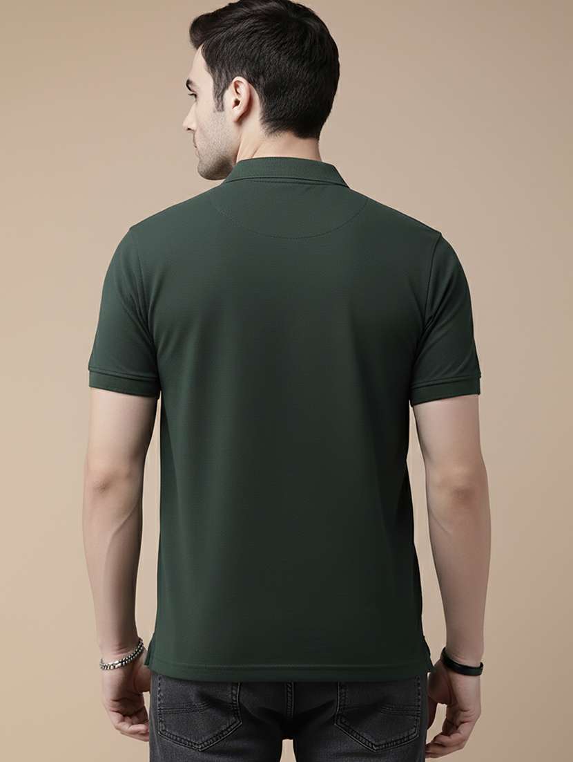 men solid short sleeve regular fit polo t-shirt - 22320411 -  Standard Image - 2