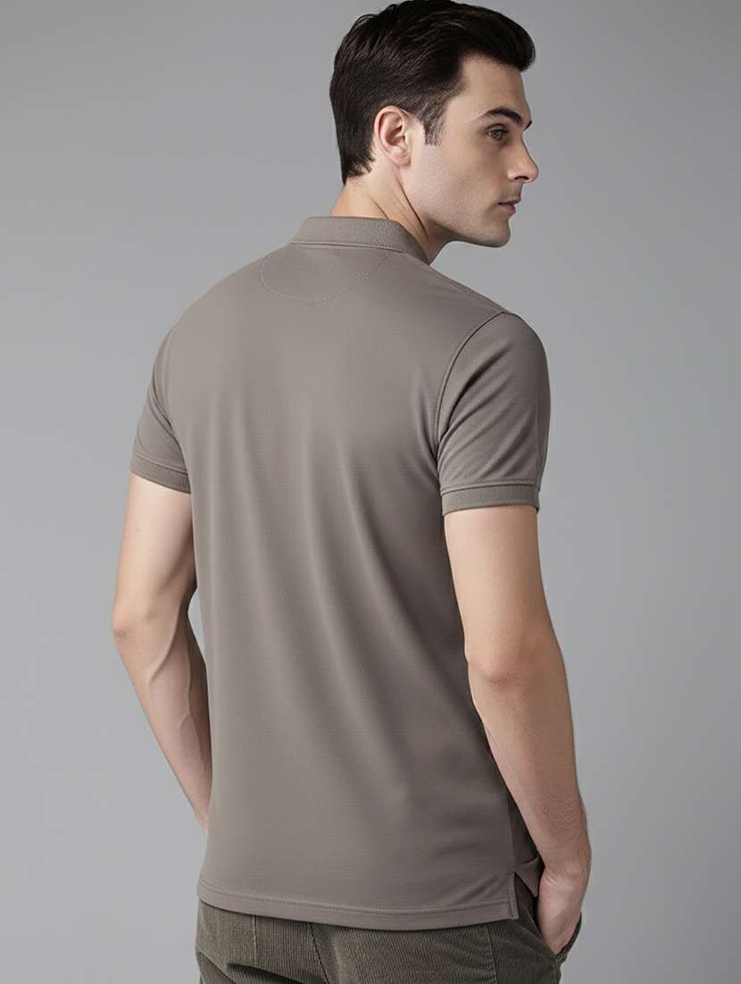 men solid short sleeve regular fit polo t-shirt - 22320415 -  Standard Image - 2