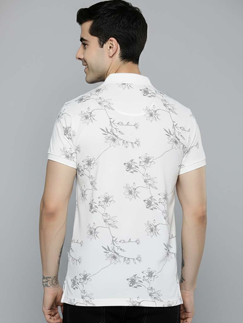 men printed short sleeve regular fit polo t-shirt - 22320440 -  Standard Image - 2