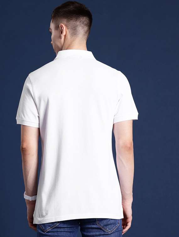 men solid short sleeve regular fit polo t-shirt - 22320514 -  Standard Image - 2