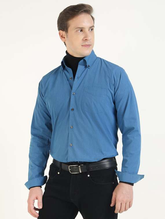 men collared long sleeve regular fit shirt - 22320515 -  Standard Image - 2