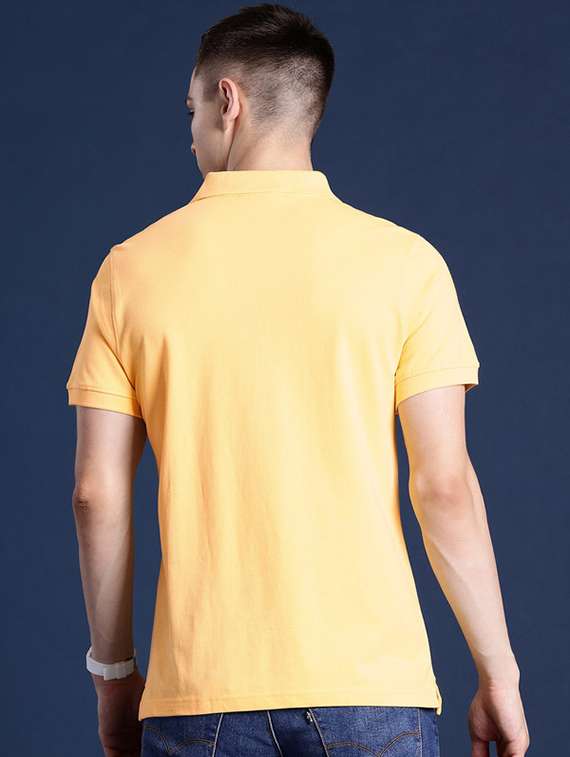 men solid short sleeve regular fit polo t-shirt - 22320516 -  Standard Image - 2