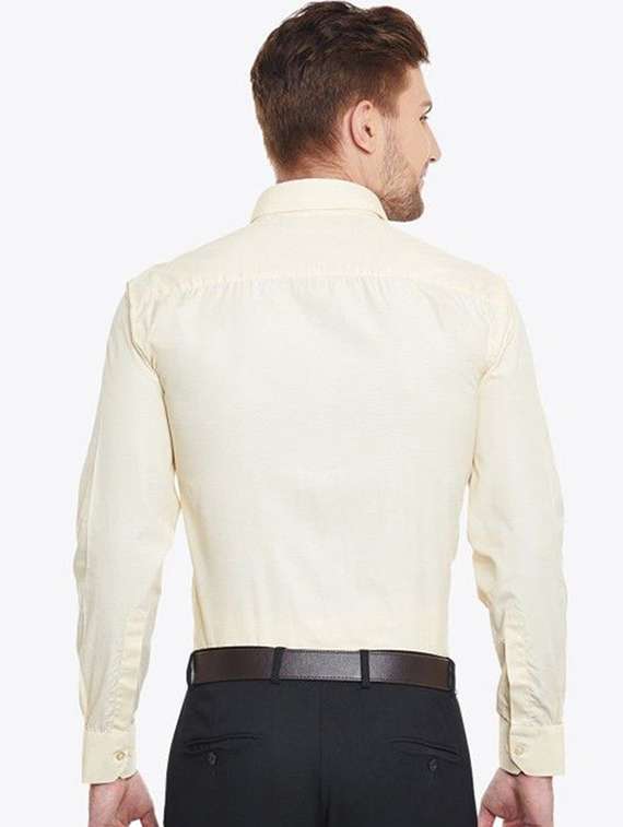 Men Solid Collared Long Sleeve Formal Shirt - 22320537 -  Standard Image - 2
