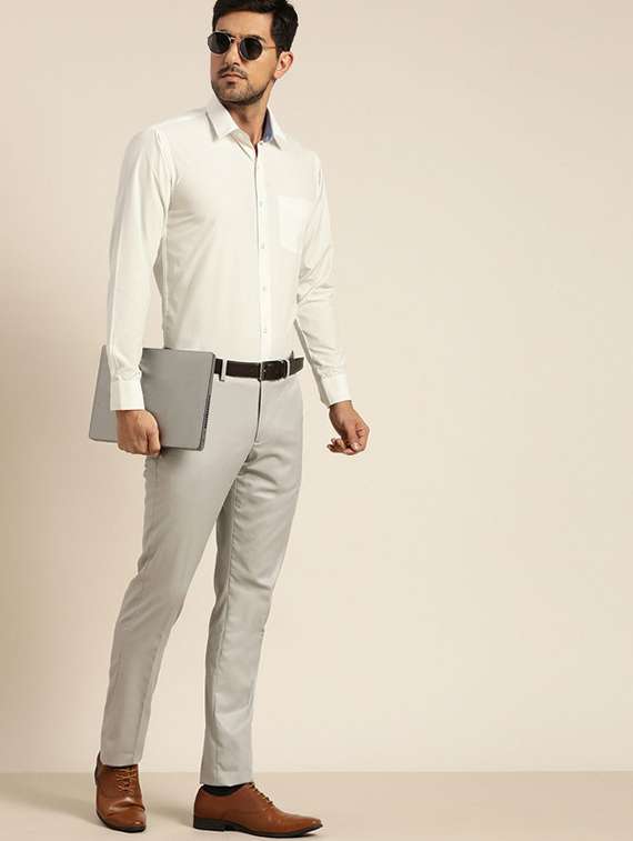 men collared long sleeve formal shirt - 22320571 -  Standard Image - 2