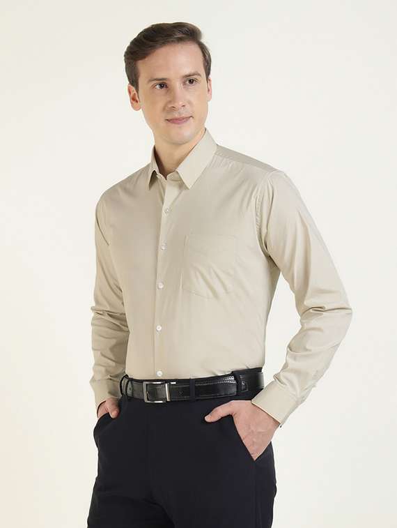 men collared long sleeve formal shirt - 22320576 -  Standard Image - 2
