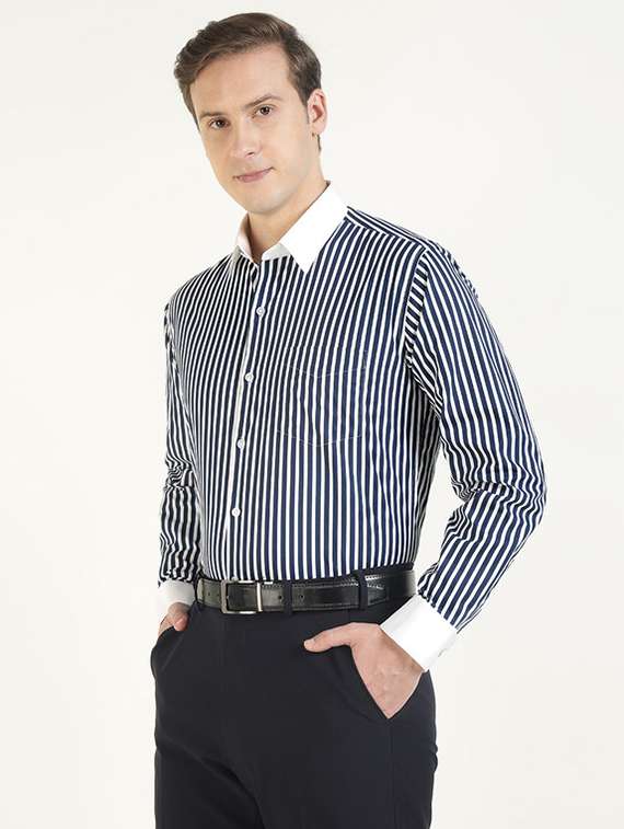 men collared long sleeve formal shirt - 22320583 -  Standard Image - 2