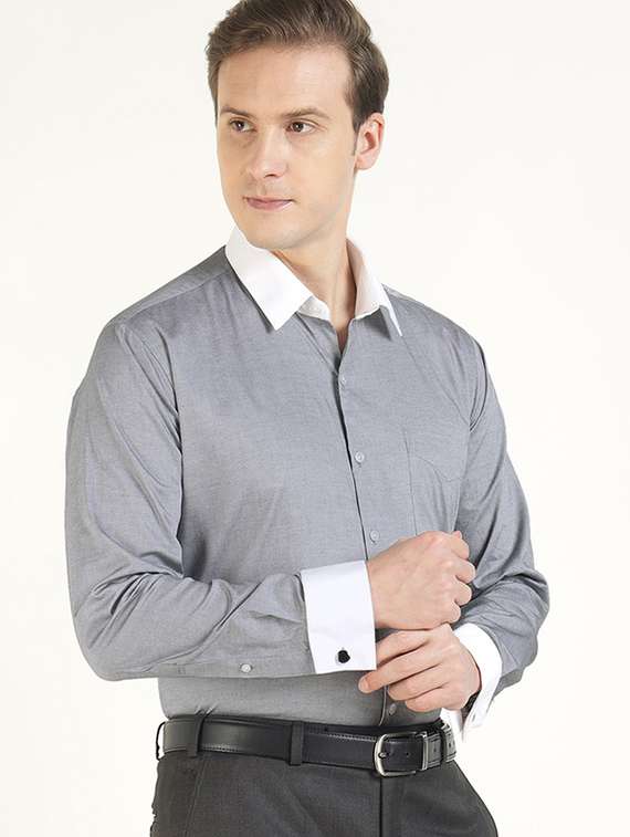 men collared long sleeve formal shirt - 22320596 -  Standard Image - 2