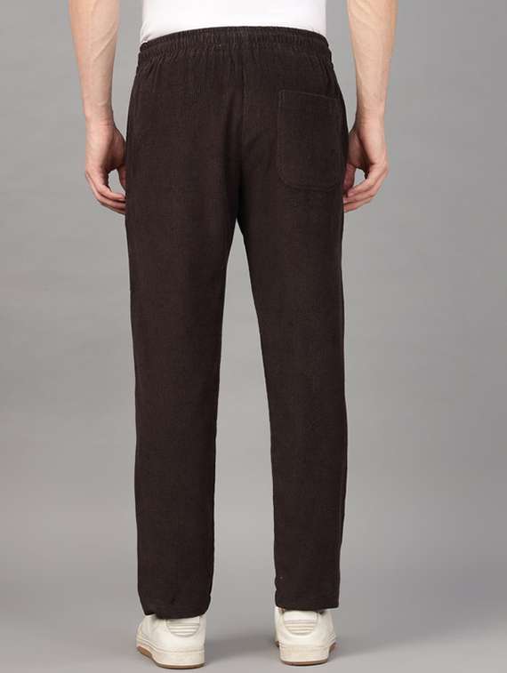 men solid mid rise corduroy straight trouser - 22320635 -  Standard Image - 2