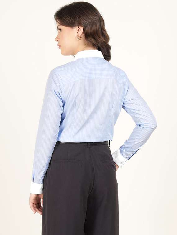 women collared long sleeve regular fit shirt - 22320687 -  Standard Image - 2