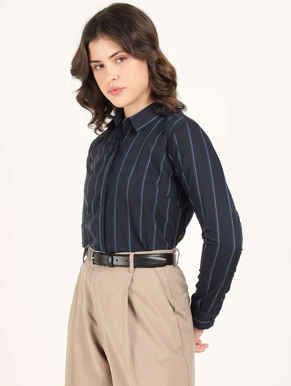 women collared long sleeve regular fit shirt - 22320689 -  Standard Image - 2
