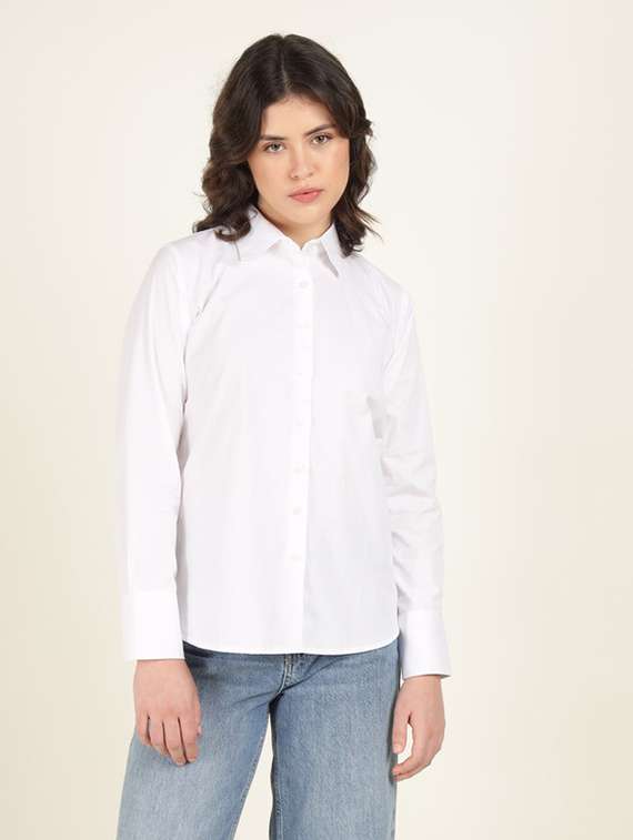 women collared long sleeve regular fit shirt - 22320712 -  Standard Image - 2