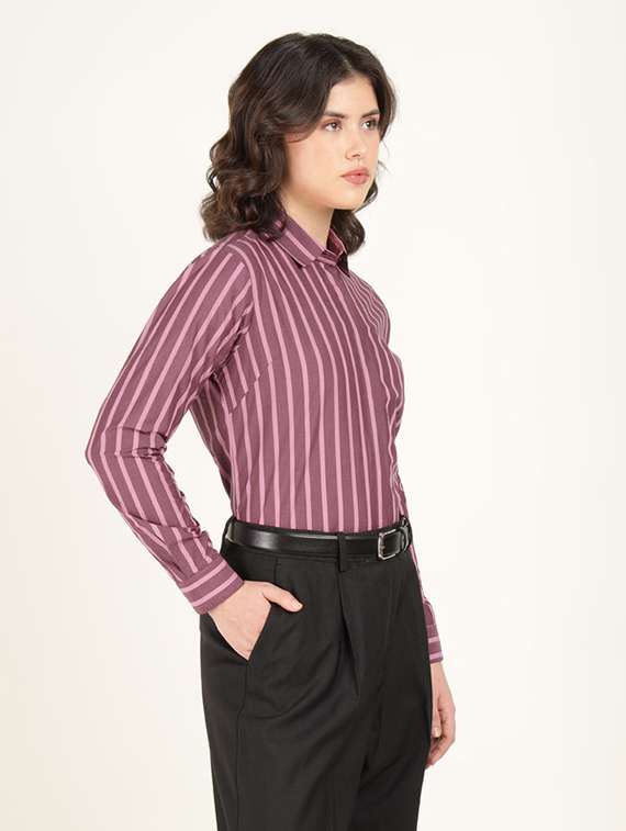 women collared long sleeve regular fit shirt - 22320718 -  Standard Image - 2