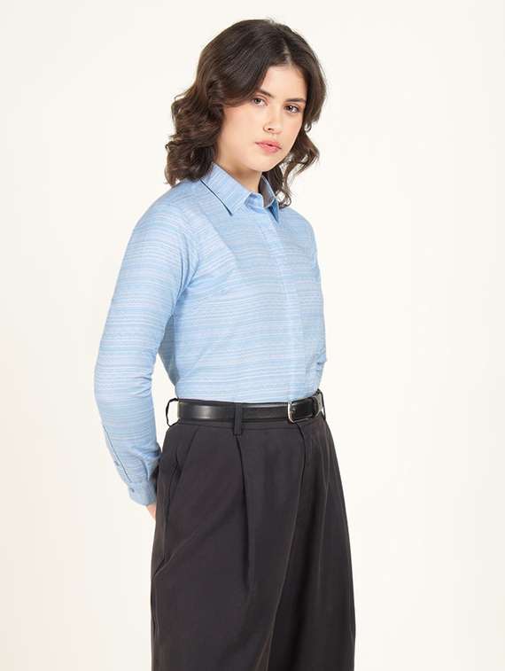 women collared long sleeve regular fit shirt - 22320733 -  Standard Image - 2