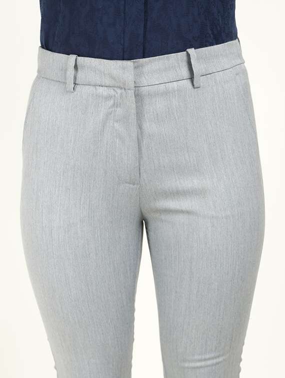 women solid mid rise cigarette pant  - 22320734 -  Standard Image - 7