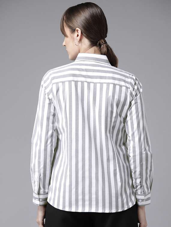 women collared long sleeve regular fit shirt - 22320750 -  Standard Image - 2