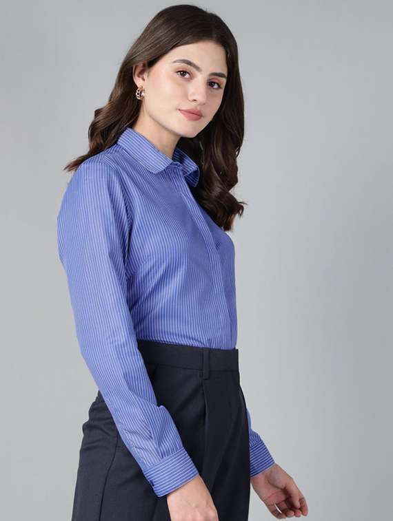 women collared long sleeve regular fit shirt - 22320767 -  Standard Image - 2