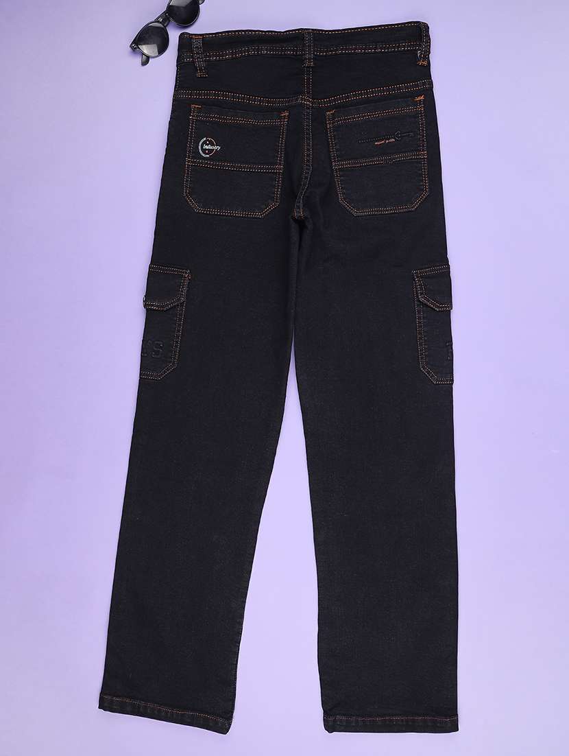 black poly cotton plain jean - 22321001 -  Standard Image - 2