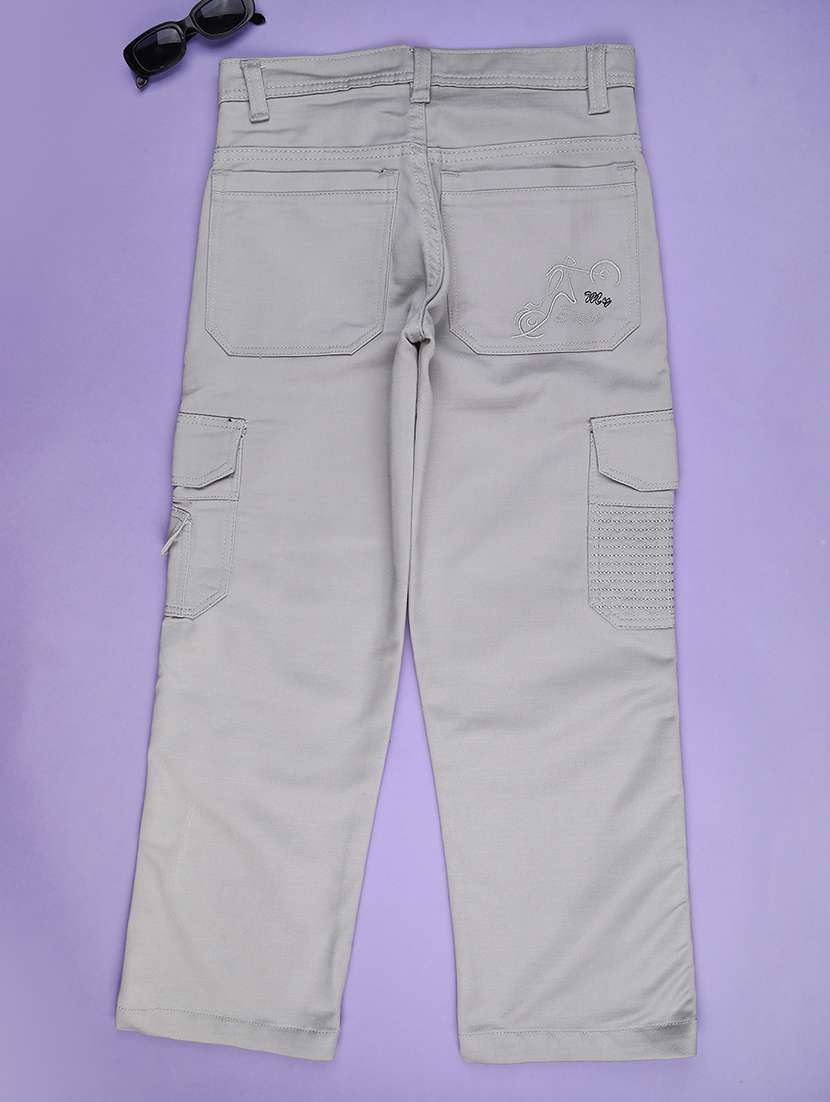 grey poly cotton plain jean - 22321009 -  Standard Image - 2