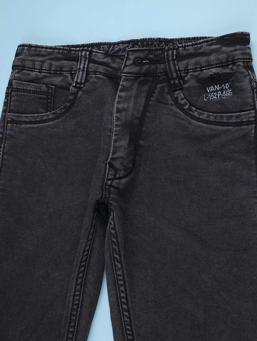 black poly cotton plain jean - 22321028 -  Standard Image - 2