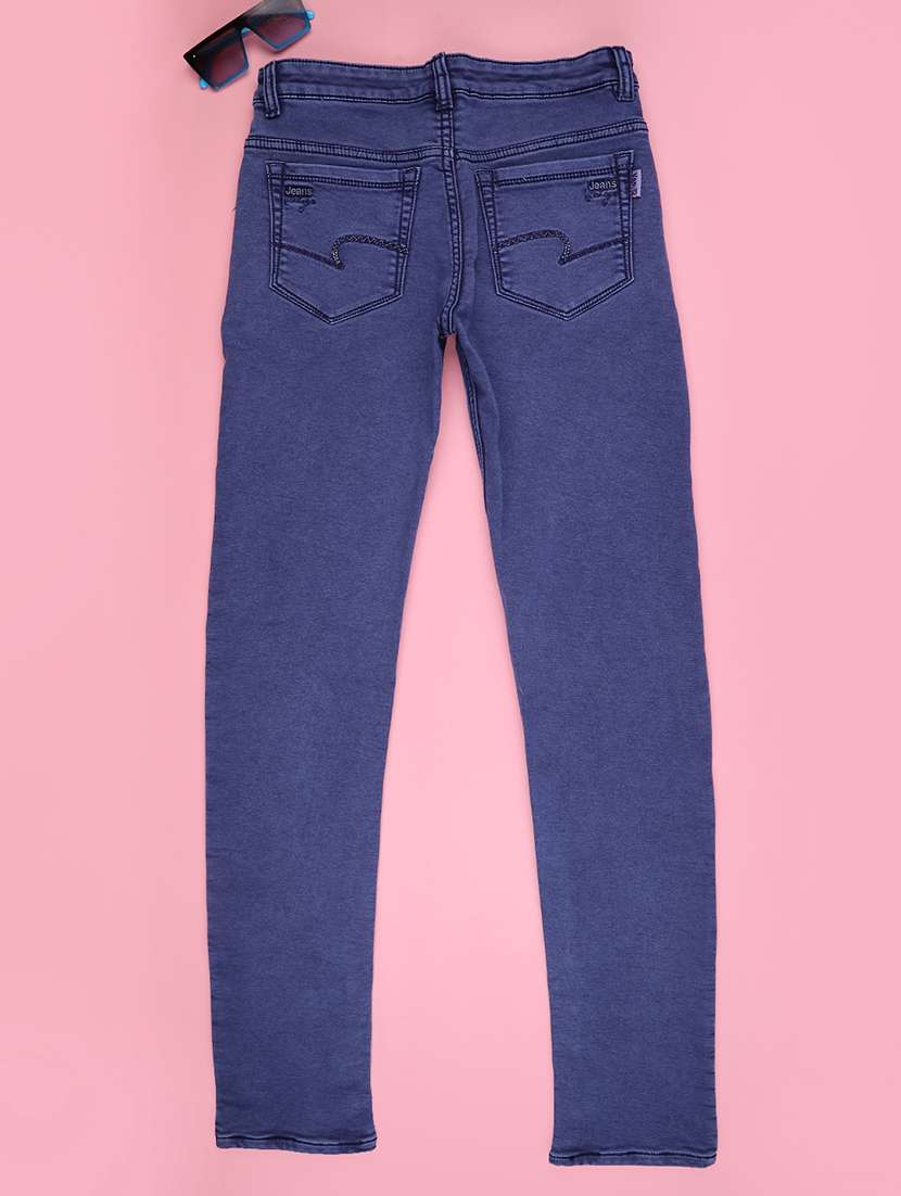 blue poly cotton plain jean - 22321032 -  Standard Image - 2