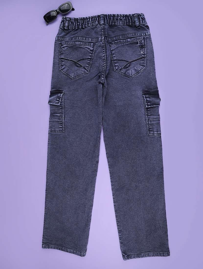 blue poly cotton plain jean - 22321125 -  Standard Image - 2