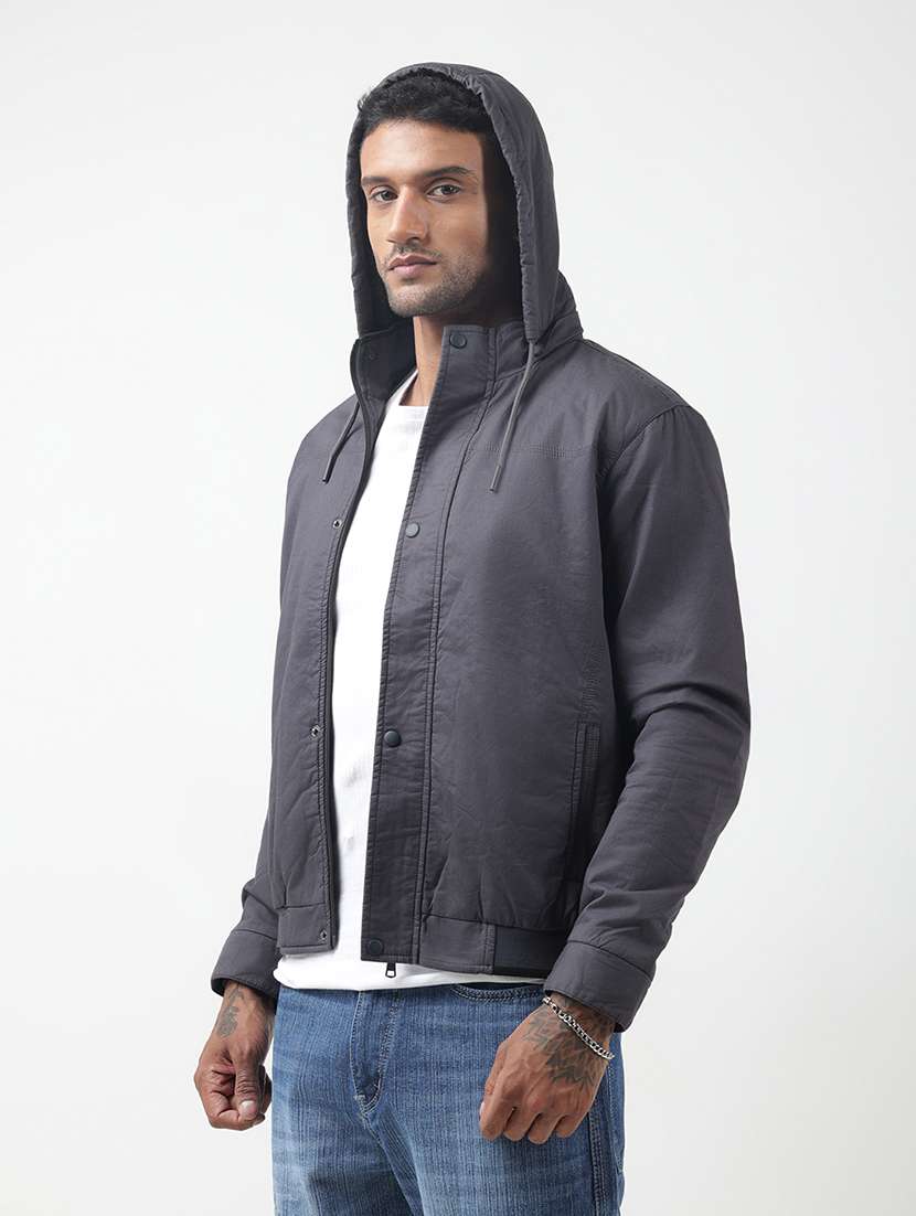 men solid long sleeve casual jacket - 22321707 -  Standard Image - 2