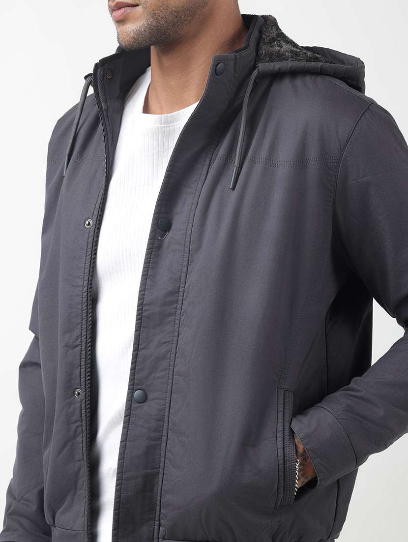 men solid long sleeve casual jacket - 22321707 -  Standard Image - 7