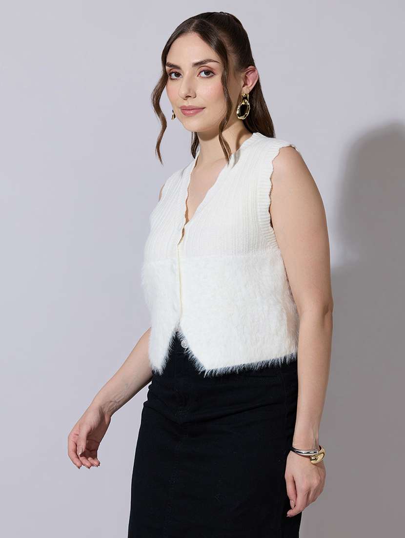 girls self designed sleeveless vest top - 22321894 -  Standard Image - 2