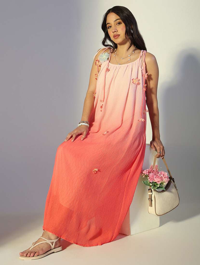 women ombre shoulder strap a-line dress - 22321967 -  Standard Image - 2