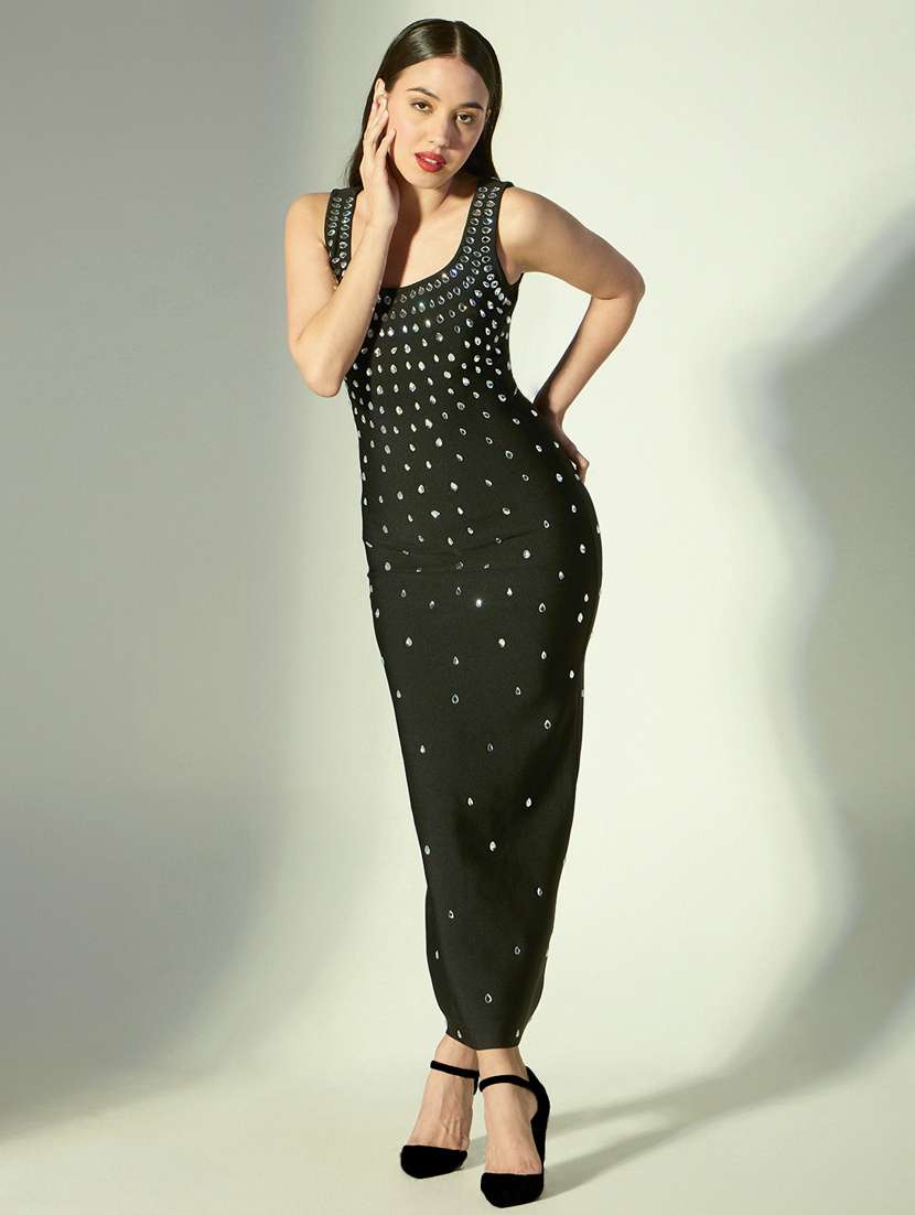 women embellished sleeveless bodycon dress - 22322008 -  Standard Image - 2