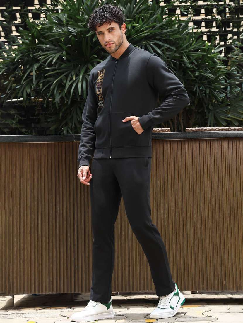 men typographic long sleeve full length track suit - 22322073 -  Standard Image - 2