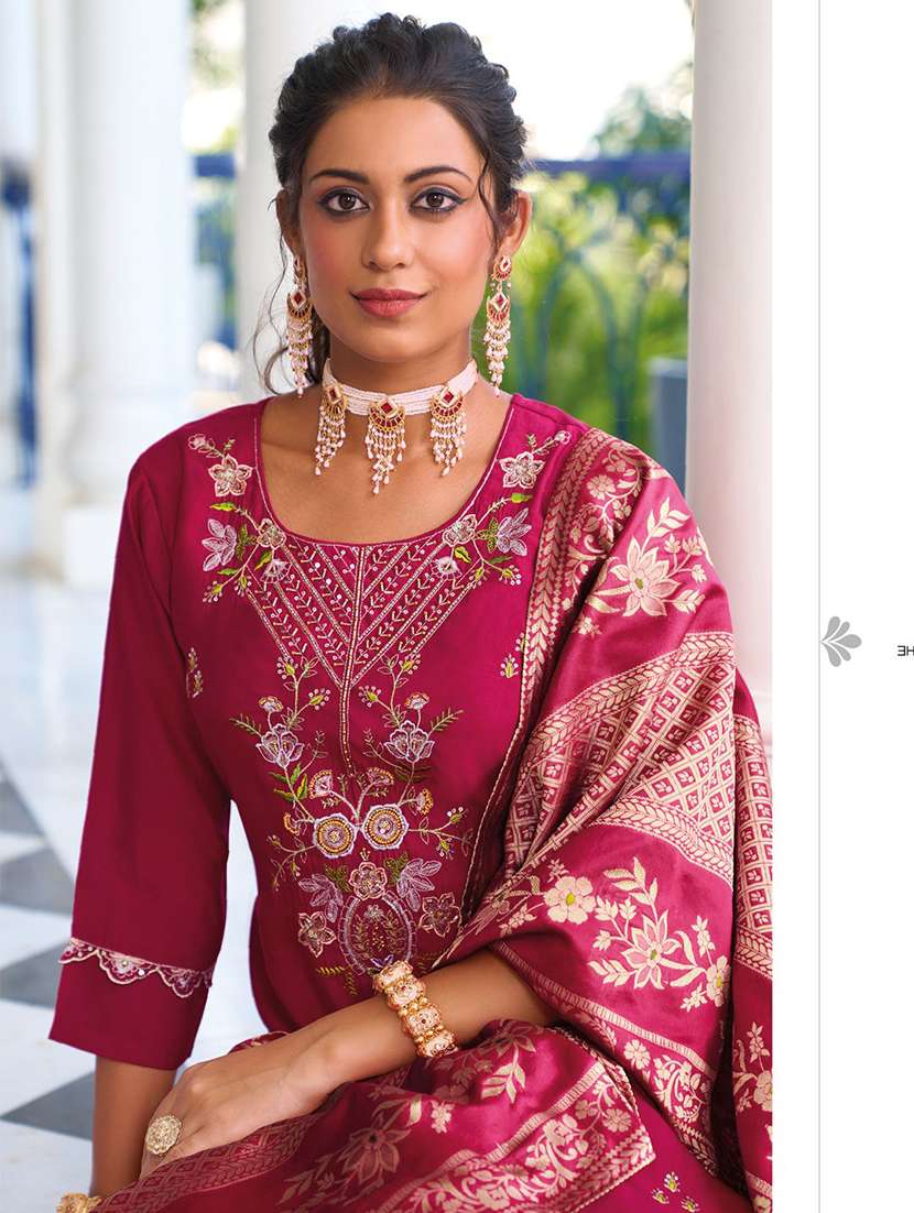 Pink Silk Blend Kurta Pant Set - 22322504 -  Standard Image - 2