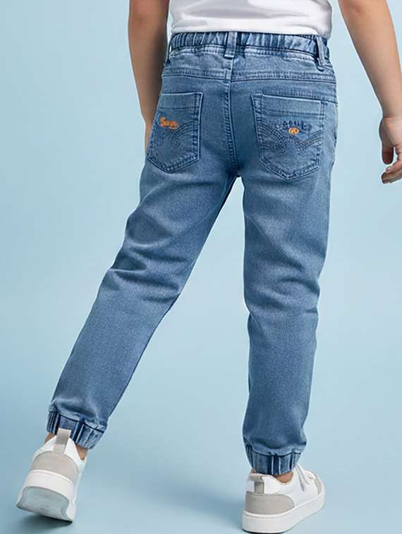 boys solid mid rise jogger - 22323245 -  Standard Image - 2