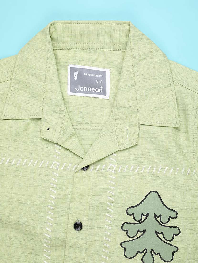 boys printed short sleeve collared shirt - 22323497 -  Standard Image - 2