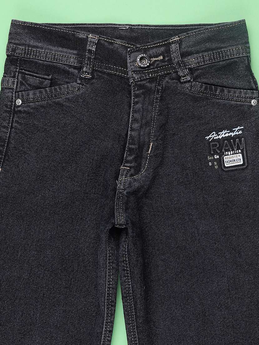 black poly cotton plain jean - 22323539 -  Standard Image - 2