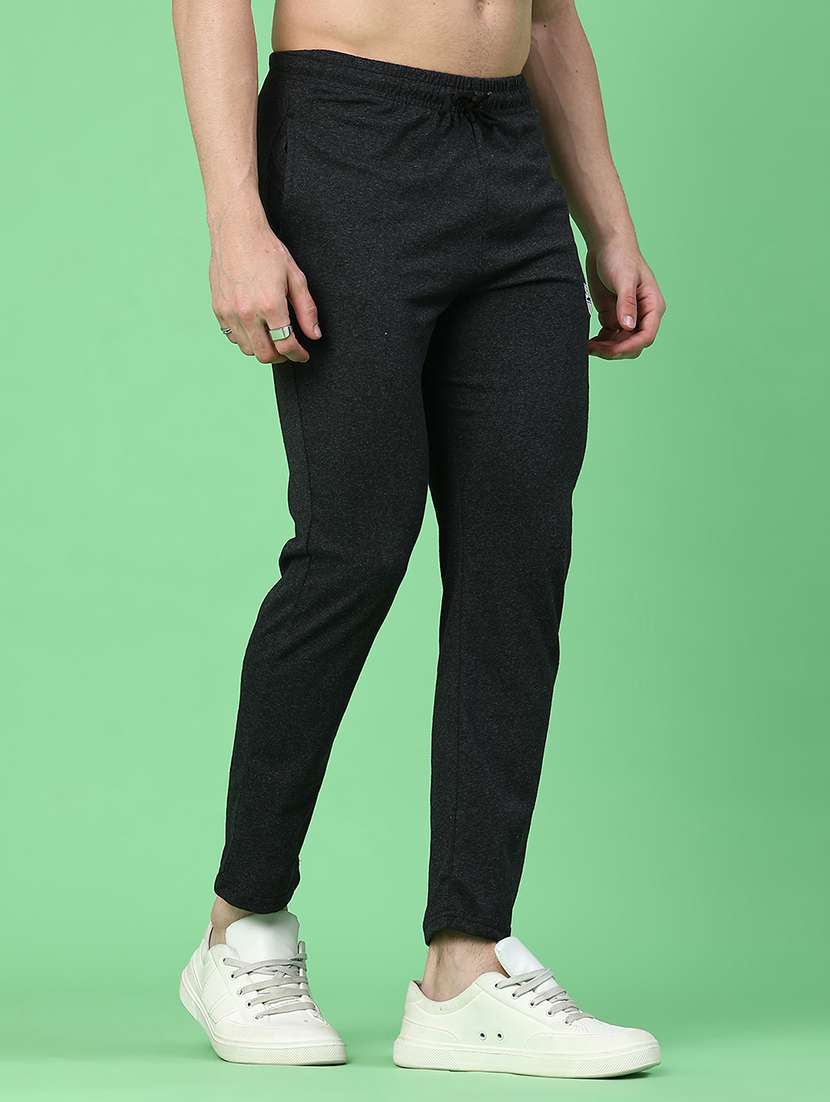 grey cotton  full length track pant - 22323592 -  Standard Image - 2