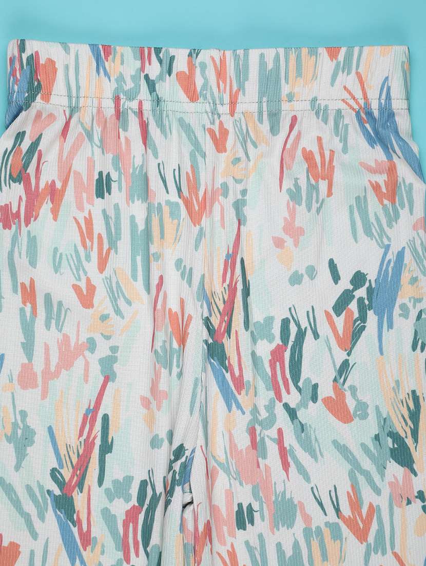 girls printed mid rise loungewear pyjama - 22323678 -  Standard Image - 2