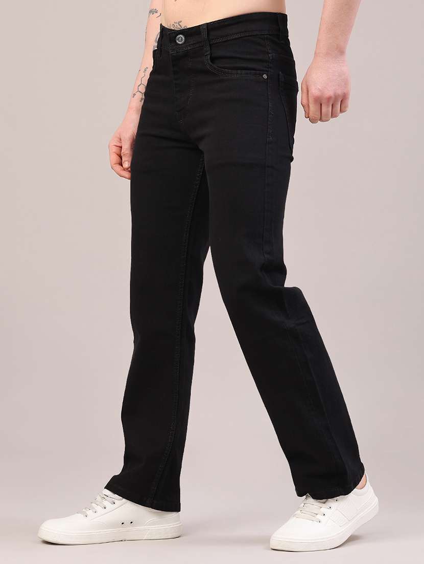 men plain mid rise full length straight fit jeans - 22323951 -  Standard Image - 2