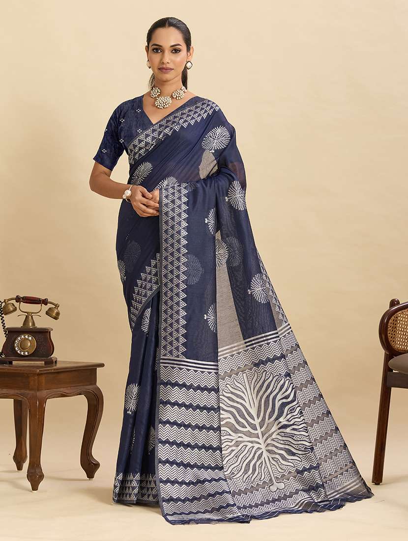 women self design bordered saree with blouse - 22324041 -  Standard Image - 2