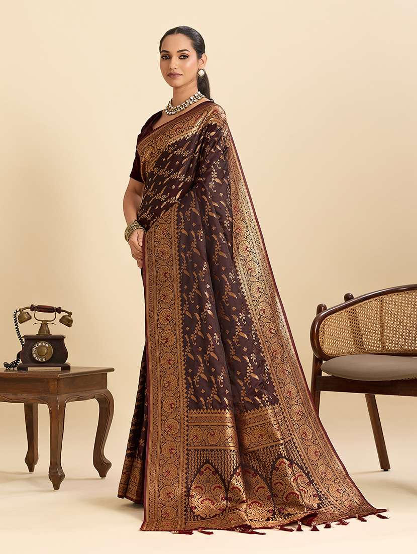 women self design banarasi saree with blouse - 22324050 -  Standard Image - 2