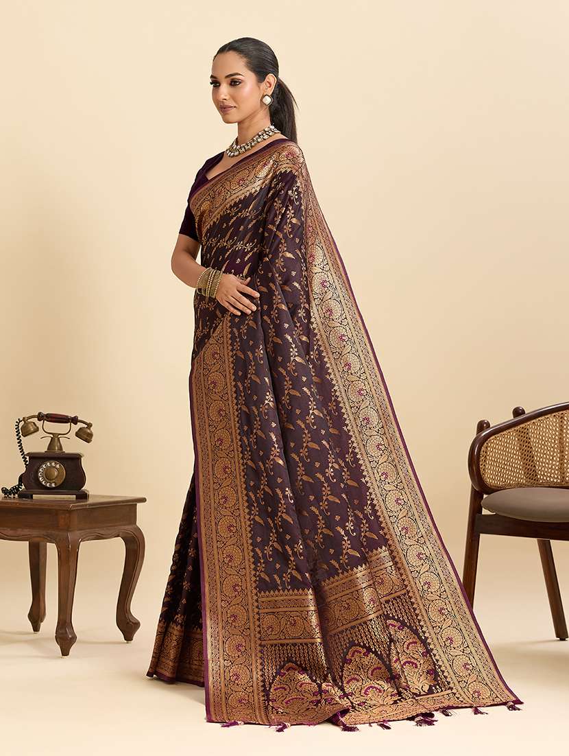 women self design banarasi saree with blouse - 22324053 -  Standard Image - 2