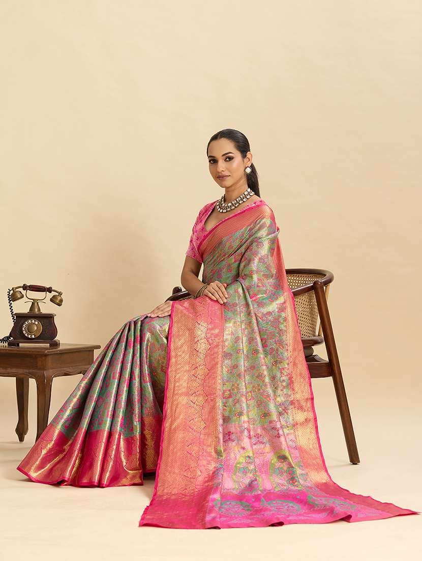 women self design banarasi saree with blouse - 22324054 -  Standard Image - 2