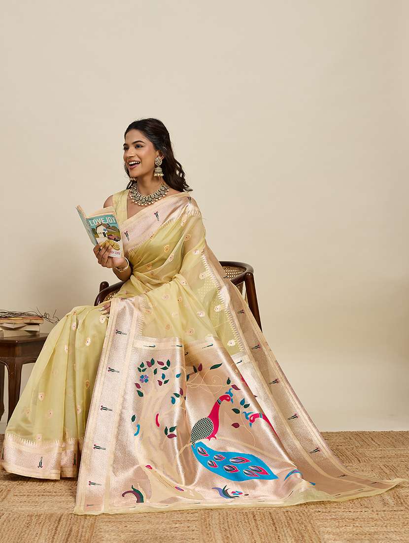 women self design paithani saree with blouse - 22324080 -  Standard Image - 2